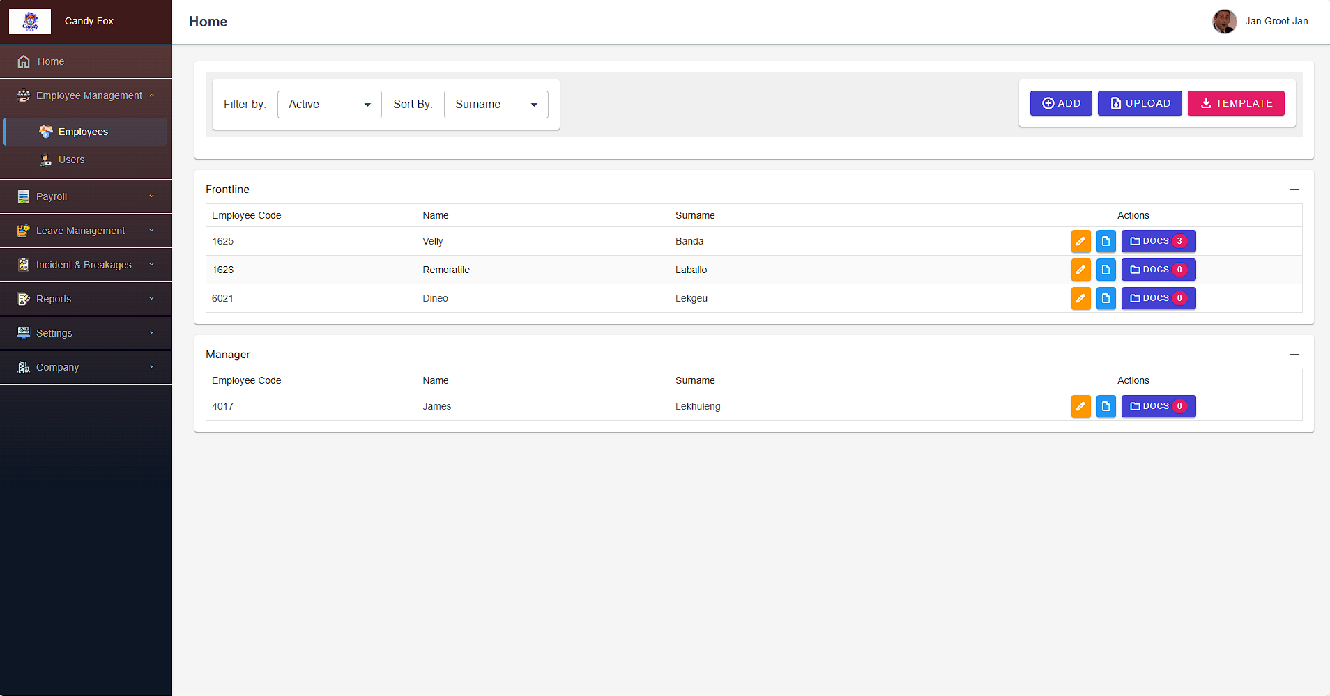 image PRPro Payroll Dashboard Interface