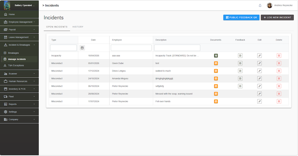 image PRPro Incidents Management